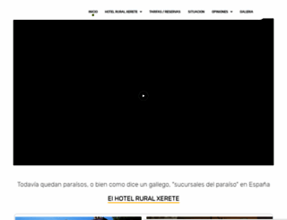 hotelruralxerete.es screenshot