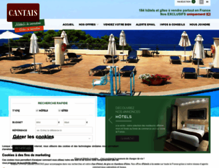 hotels-a-vendre.com screenshot