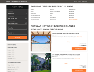 hotels-balearic-islands.com screenshot