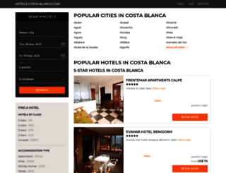 hotels-costa-blanca.com screenshot