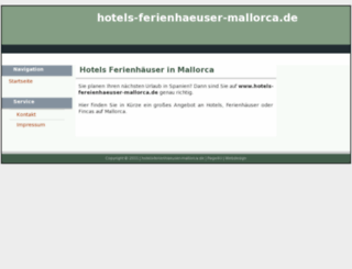 hotels-ferienhaeuser-mallorca.de screenshot