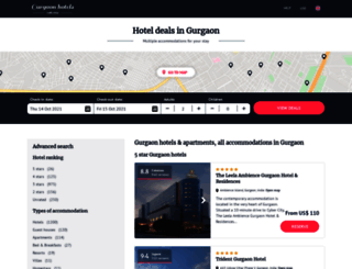 hotels-gurgaon.com screenshot
