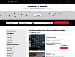 hotels-in-medellin.com screenshot