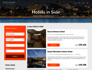 hotels-in-side.com screenshot
