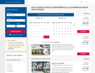 hotels-jesolo.com screenshot