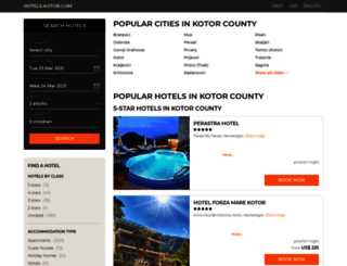 hotels-kotor.com screenshot