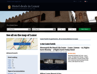 hotels-luxor-egypt.com screenshot