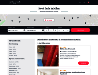 hotels-milan.net screenshot