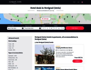 hotels-novigrad.com screenshot