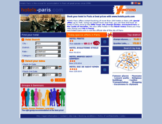 hotels-paris.com screenshot