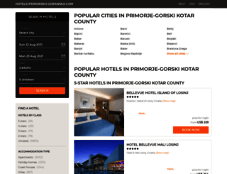 hotels-primorsko-goranska.com screenshot