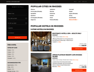 hotels-rhodes.net screenshot