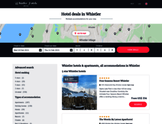 hotels-whistler.com screenshot