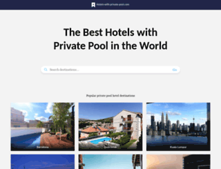 hotels-with-private-pool.com screenshot