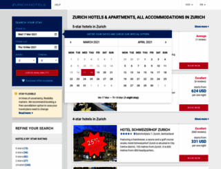 hotels-zurich.com screenshot