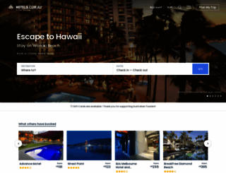 hotels.com.au screenshot