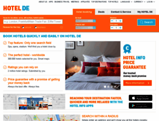 hotels.de screenshot