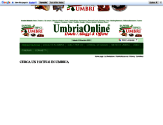 hotels.umbriaonline.com screenshot