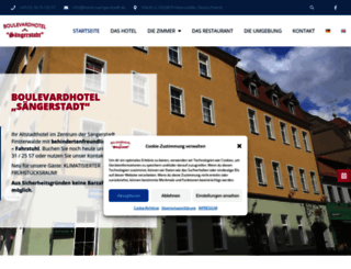 hotelsaengerstadt.de screenshot