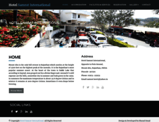 hotelsamratinternational.com screenshot