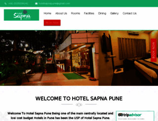 hotelsapnapune.com screenshot