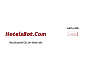 hotelsbot.com screenshot