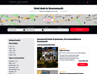 hotelsbournemouth.net screenshot
