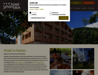 hotelschoenblick.com screenshot