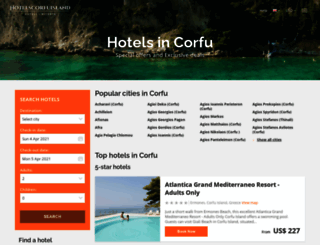 hotelscorfuisland.com screenshot