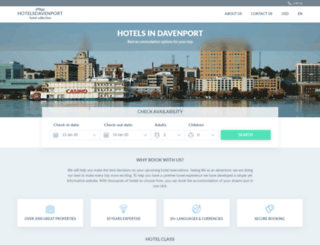 hotelsdavenport.com screenshot