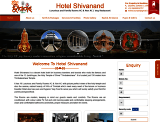 hotelshivanand.in screenshot