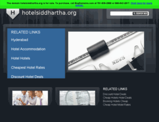 hotelsiddhartha.org screenshot