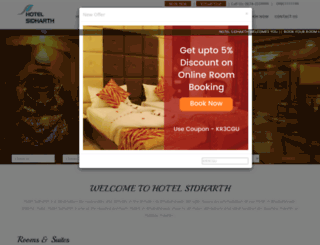 hotelsidharth.com screenshot