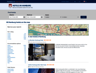 hotelsin-hamburg.com screenshot