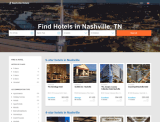 hotelsinashville.com screenshot