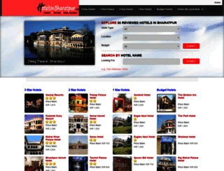 hotelsinbharatpur.net screenshot