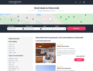 hotelsindubrovnik.info screenshot