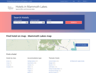 hotelsinmammothlakes.com screenshot