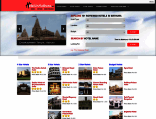 hotelsinmathura.net screenshot