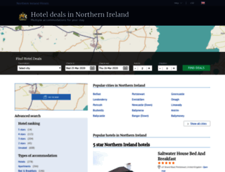 hotelsinnorthernireland.com screenshot