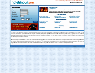 hotelsinpuri.com screenshot