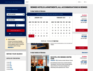 hotelsinrennes.com screenshot