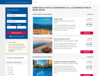 hotelsinsunnybeach.com screenshot