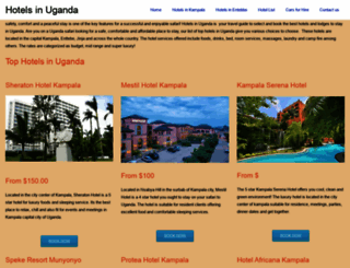hotelsinuganda.com screenshot