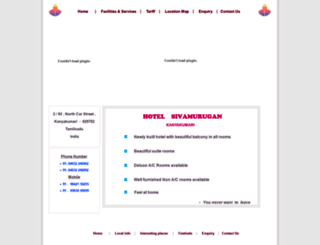 hotelsivamurugan.com screenshot