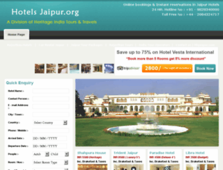 hotelsjaipur.org screenshot