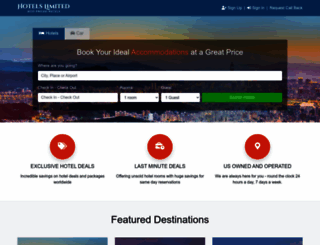 hotelslimited.com screenshot