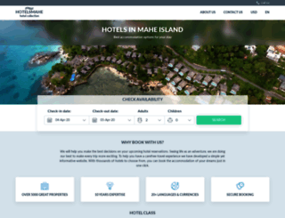 hotelsmahe.com screenshot