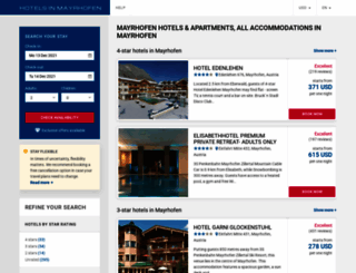 hotelsmayrhofen.com screenshot
