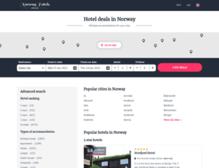 hotelsofnorway.com screenshot